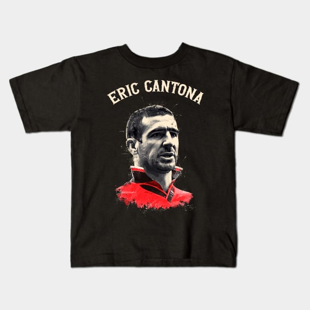 Eric Cantona Kids T-Shirt by Yopi